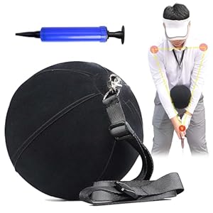 Golf Training Aid, Smart Ball for Golf Swing Trainer, Inflatable & Portable Golf Training Equipment for Straight Arm, Indoor Golf Practice Tools to Correct Posture – Amend Chicken Wing for Beginners