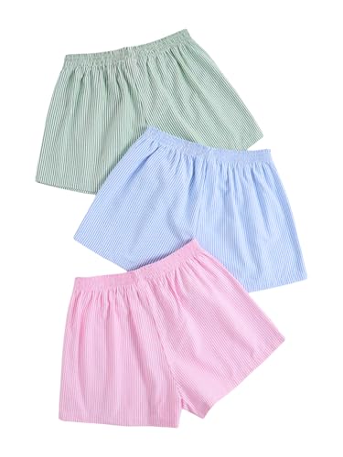 Image of SOLY HUX Women's Summer Shorts 3 Packs Casual Comfy Shorts Sets