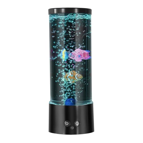 Lampe à Bulles RVB Aquarium Télécommande Anti-Stress Éclairage
