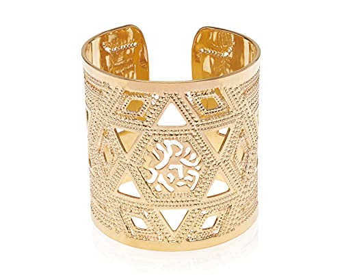 Shma Israel Gold Cuff, Hebrew Jewelry, Jewish Jewelry for Women, Spiritual Jewelry, Blessings Jewelry, Bible Jewelry, Hebrew Jewelry for Women, Packaged and Ready for Gift Giving, Handmade in Israel