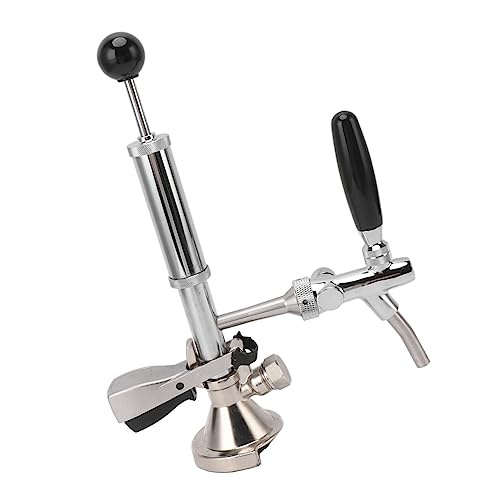 EMUKOEP 4-Zoll-Bierfass-Partypumpe, Edelstahl-Bierfass-Zapfhahn, Partypumpe Selbstgebraute Picknickpartys, Willkommenspartys, Hochzeitsveranstaltungen, Familientreffen