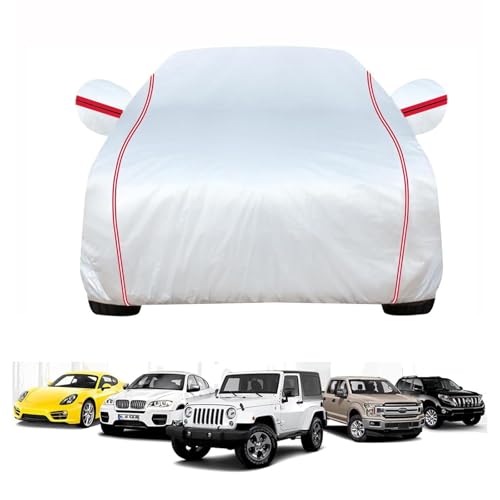 Funda para Coche para F𝐢at Bravo 1 1995-2001 (402.5 x 175.5 x 142cm),Funda para Coche para Exterior,Transpirable,Lluvia,arañazos y Nieve,con Cremallera en la Puerta Lateral