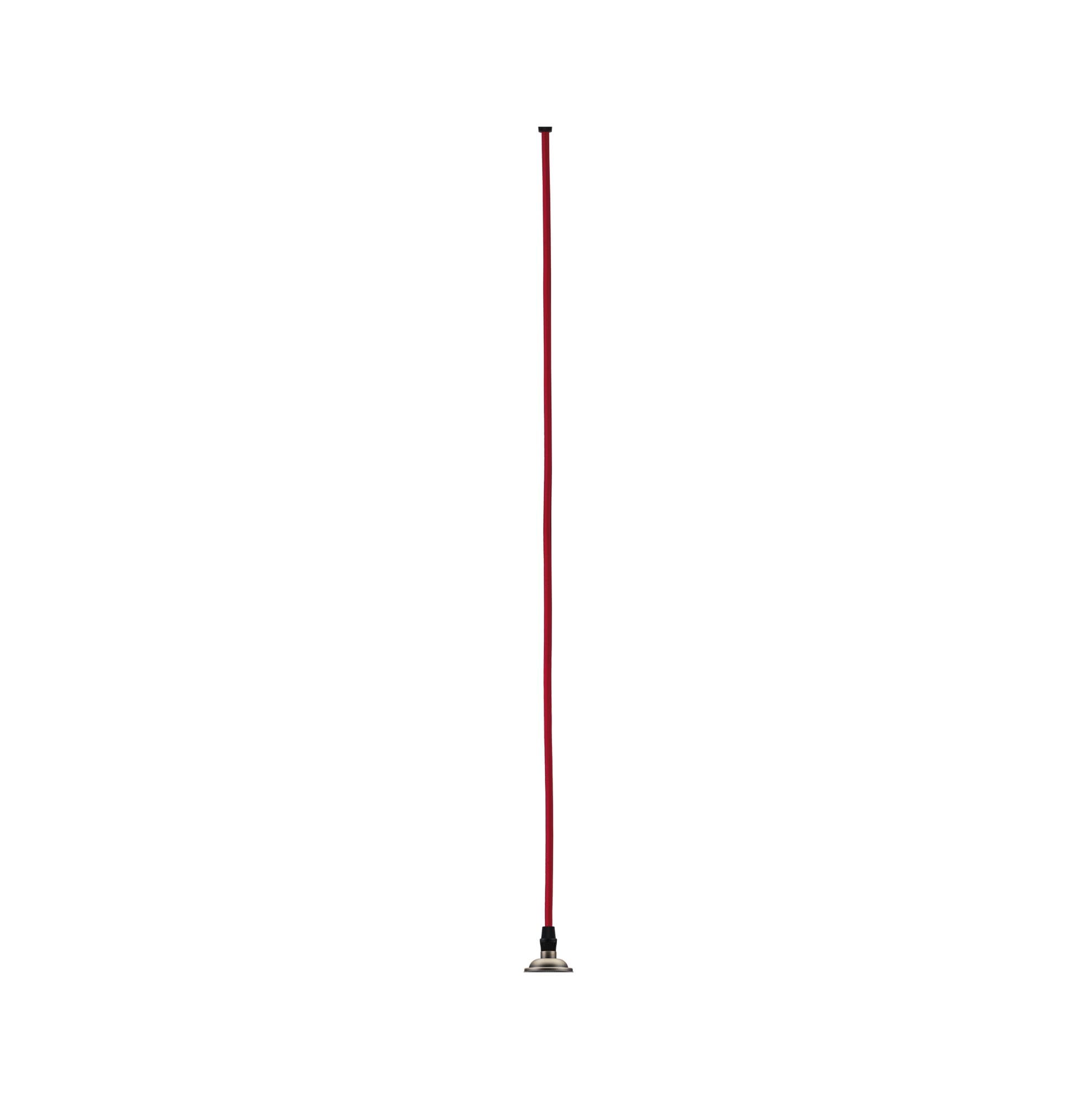 Paulmann 50386 Pendant luminaire Neordic Eldar max. 20 watt Pendant lamp red, Brushed Nickel Ceiling lamp Metal Pendant luminaire E27