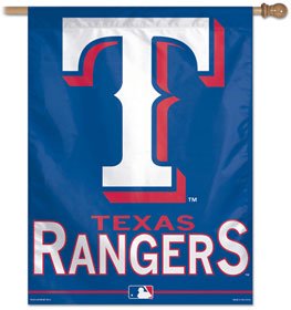 Texas Rangers vertical banner pour décorer votre man cave de sport