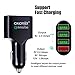 USB Car Charger 4 Port Fast Chargers 3.0 Multi Sockets 2.4 Amp for iPhone Samsung