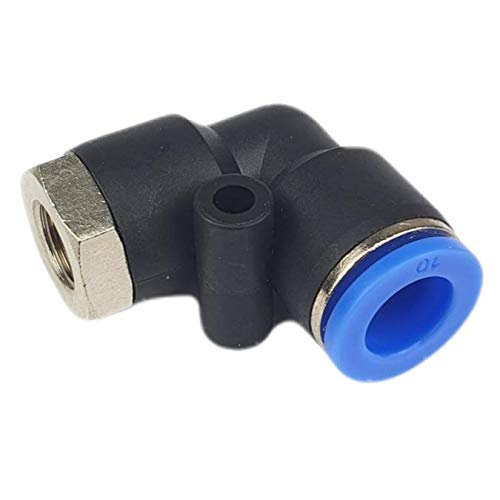 Aufschraub-Winkel - Steckverbinder - Pneumatikverbinder - Push In (G1/4" x 10mm)