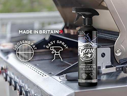 McKLords BBQ Genie Stainless Steel Cleaner - Barbecue Grill Degreaser- 500ml | Removes Grease, Grime and Water Spots | Leaves a Streak-Free Finish, Clear - Image 4