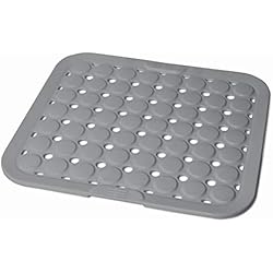 Protector Fregadero Cuadrado Addis Gris Claro Alfombrilla de Cocina Suave para Fregadero, Color, Talla única