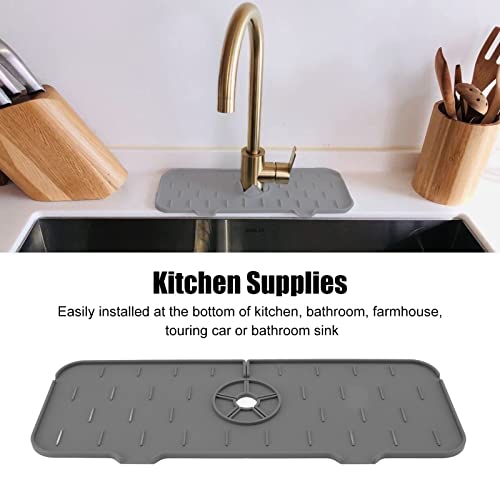 Protetor contra respingos de pia de torneira de cozinha, tapete coletor de água para torneira, tapet