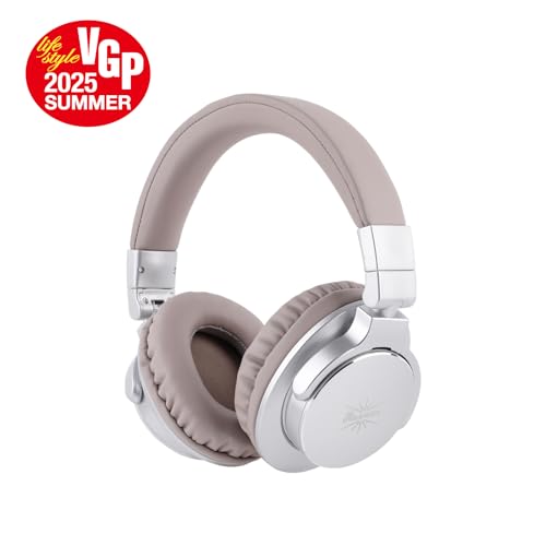 LINSOUL Kiwi Ears Division Offenes Ohr Kopfhörer, 40mm Dynamischer Treiber Monitoring Kopfhörer, Kabelgebundenes Gaming Kopfhörer, DJ Kopfhörer für Professionelle Musiker Ingenieure (Silber)