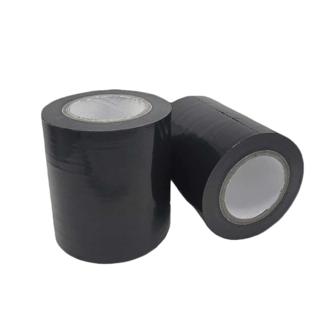 Cinta de película protectora de PE negra for aleación de aluminio, ascensores y acero inoxidable - Cinta de polietileno de alta viscosidad, 1 rollo(40cmx100mx0.1mm)