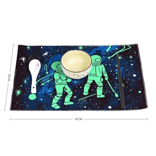 Set de table phosphorescent lavable pour protéger la table des plats chauds - 3