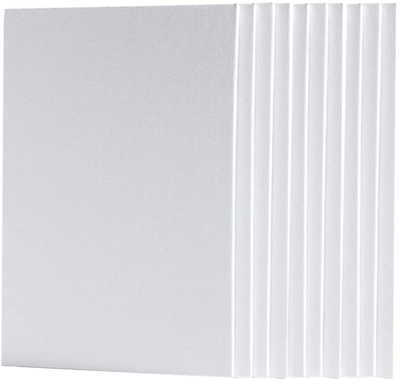 bpa 12PCS Canvas Panel Art Supply Creative Round Blank Board for Painting