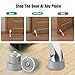 6-Pack Door Stopper Replacement Rubber Tips, Heavy Duty Kickdown Door Stop Tips Repair Set for Kickdown Drop Down Door Stop Holder Ribbed Rubber Foot Door Stop Tips
