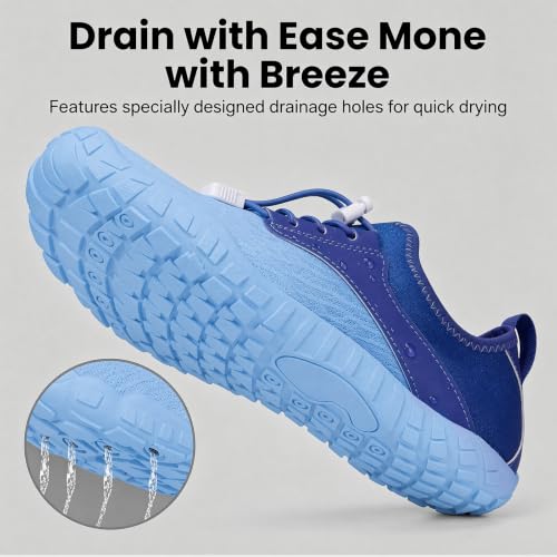 Image of Barefoot Water Shoes for Men Women 2026 Quick Dry Athletic Shoes Non-Slip Wide Toe Aqua Footwear Beach Swim Hiking Kayaking Yoga Outdoor Sport