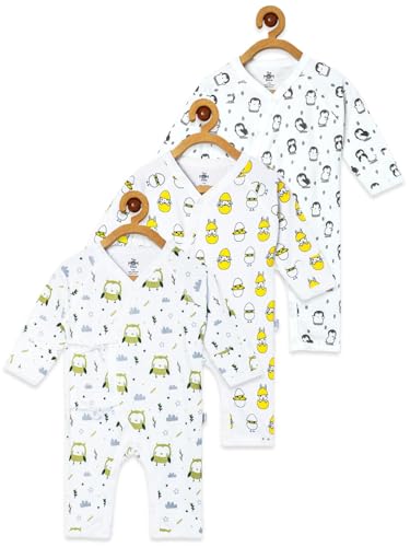 Image of The Mom Store Baby Romper Jabla Style Combo For Boys And Girls | Cotton | Soft Infant Bodysuit | Trendy Stylish Sleepwear For Newborn Baby | Printed | Unisex Comfortable Everyday Baby Wear
