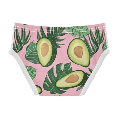 Wusikd Avocado Boys' Underwear Cotton Tropical Leaves Pink Boys Briefs Soft Toddler Underwear 2T2