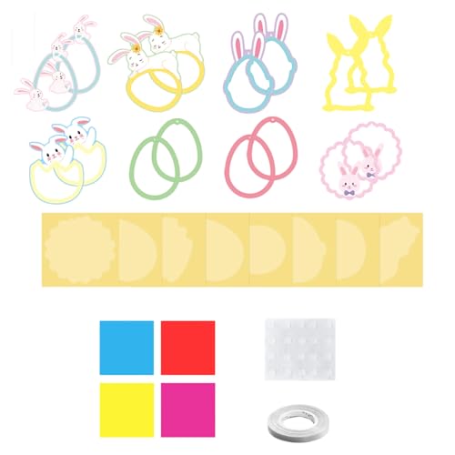 Arte di carta Artigianato - Materiali per Artigianato Portatili - Kit per la decorazione della casa, per bambini, ragazze, feste, finestre, attività all'aperto