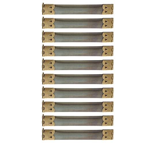 CUTICATE バネ口金 バネ口金金具 財布作り バネ口 ばね口 ポーチ作り 全12種, 10x1.4 cm, 青銅色