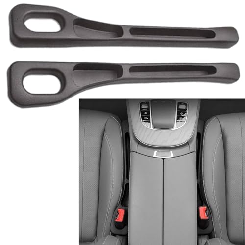 Image of KADEN Car Seat Gap Filler Universal Seat Gap Plug for Car, Prevents Items Falling Between Seat & Console, Soft Foam Universal Fit with Buckle Base, Car Phone Holder Pack of 2 Multicolour