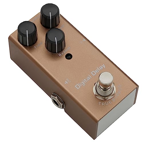 GALPADA Electric Guitar Delay Pedal Professional Analog Effect Processor with True Bypass LED Indicator and Classic Metal Shell for Warm Sustain Effects