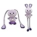 QUALITYYI Peluche del Coniglio allungabile Viola, Peluche del Coniglio Morbido per Le Ragazze Sveglio del Peluche Creativo di Peluche, Verde | Giocattoli di Pasqua per Ragazzi, Ragazze, Baby