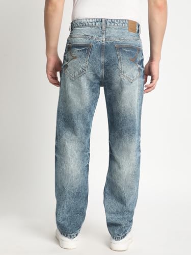 Image of BENE KLEED Men MID-Rise White Solid Pure Cotton Jeans