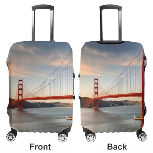 Golden Gate Bridge Luggage Cover, Washable Elastic Suitcase Cover Protector Fit 18-32 Inch Luggage3