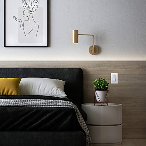 Image of Legrand - Pass & Seymour Radiant 4 Way Light Switch, 15 Amp Wall Light Switch with Rocker Switch, White Decorator Light Switch, TM874WCC6, 1 Count (Pack of 2)