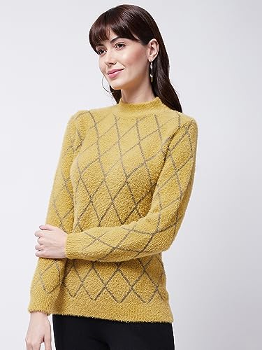 Image of Modeve Women Checkered Sweater for Winters