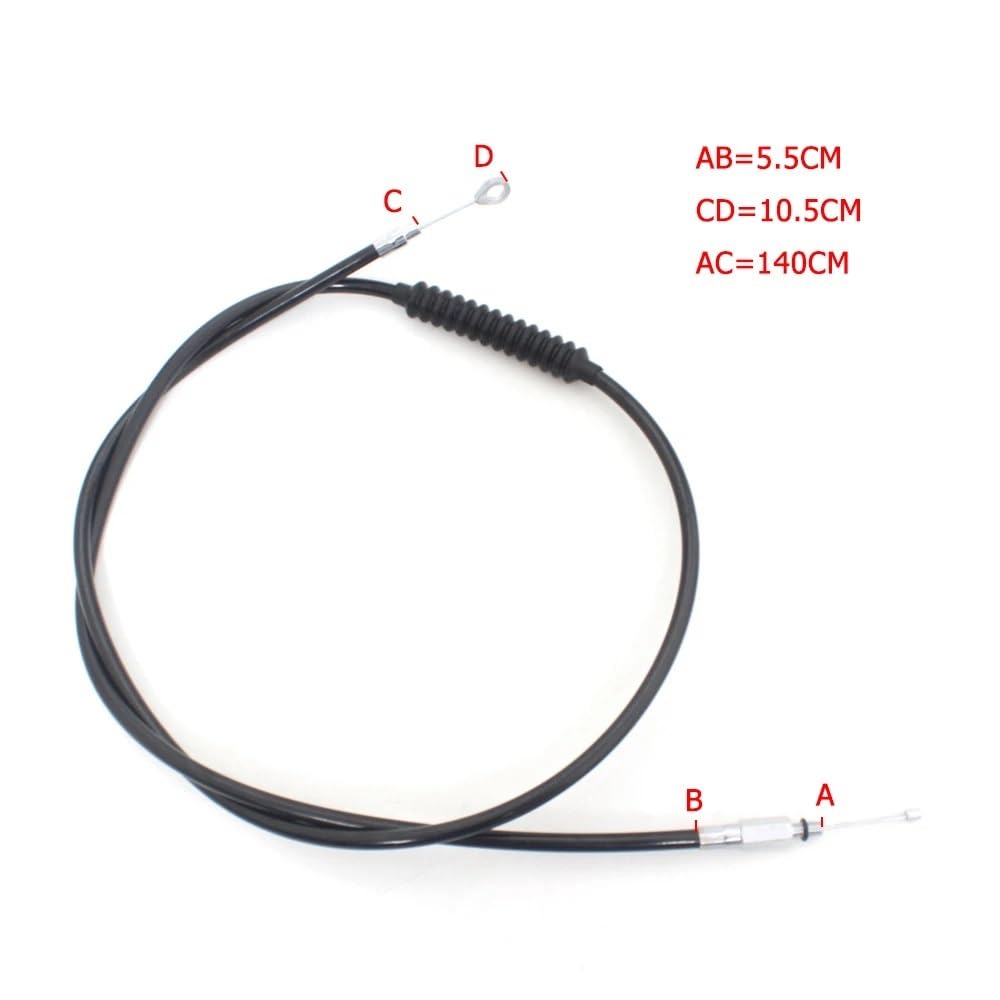 Cable de embrague motocicleta 140cm, negro, para Sportster XL 883 1200 para Iron XL883N 72 para personalizado