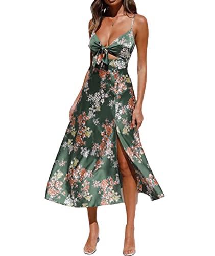 Robe en satin floral pour vos soirées d'été et cocktails