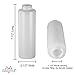 Pinnacle Mercantile Condiment Squeeze Bottles with Flip Top Hinged Black Cap 16 oz Set of 5 (Perfect for Condiments, Sauces, Dressings, BBQ, Ketchup) Made USA