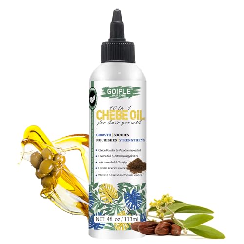 WOZUTUNT 4 FL OZ Natural Chebe Hair Oil for Hair Growth Moisturizer for Scalp for All Hair Types