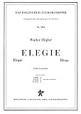 Walter Huegler-Elegie-SCORE