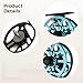 yeeplant Fly Reel for Anglers, One-Way Bearing, Portable Lightweight Smooth, Aluminum CNC Machined Fishing Reel, Corrosion-Resistant