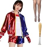 [Yi-gog] ハーレクイン 衣装ハーレイクイン コスプレ衣装 大人 コスチューム ハロウィン仮装 女の子 ジョーカー コスプレ 変装 仮装 cosplay ハロウィン イベント 学園祭 文化祭 舞台