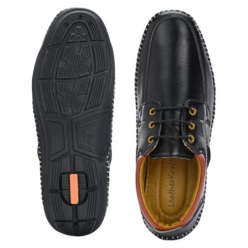 Image of Leatherkraft Formal Lace-Up Derby Shoes