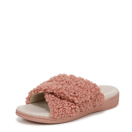 Vionic Women's Relax Ii Slides Cinder Rose Pink Fabric 13 Medium