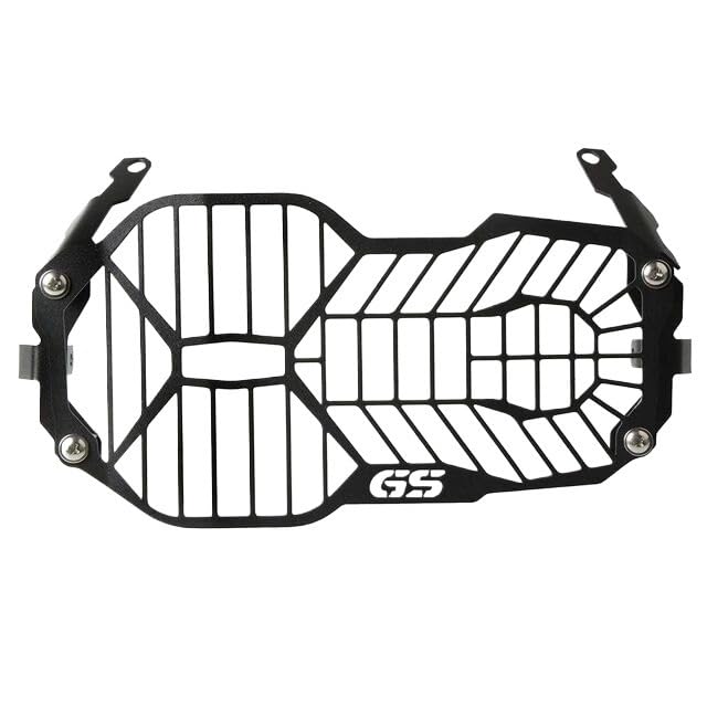 Grille phare moto en acier robuste avec logo GS gravé