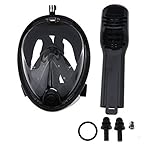 Dual Airflow Anti-Fog Volles Gesicht Schnorcheln Maske Schwimm Werkzeug 180° Panorama Schnorchel Maske für GoPro