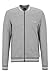 Produktbild BOSS Herren Contemp College J Loungewear-Jacke aus Baumwoll-Mix mit gummiertem Logo-Print Grau L