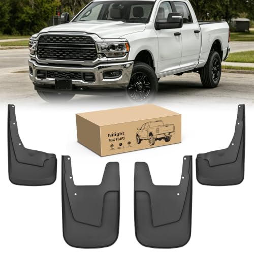 Image of Nilight Mud Flaps Splash Guards for Ram 2500 & Ram 3500 SRW 2019-2026