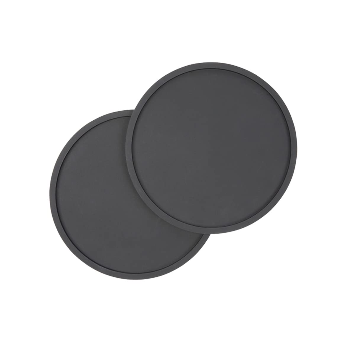 Waggo Habit Silikonowa podkładka dla psa, dla małych, średnich i dużych ras, nowoczesna, ciężka, silikonowa mata dla psa, nadaje się do mycia w zmywarce, solidna podkładka - zestaw 2 szt. (średnia,