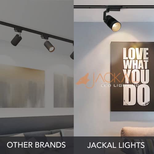 Image of JACKAL 30 Watt Warm White LED Track Light /Spot Light /Focus Light /Picture Light (Pack of 2), Indoor Light with Rotatable Head | Perfect for Showrooms, Shops and Living Room - Trackway Not Included