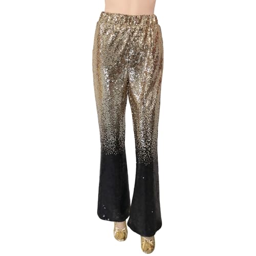 Short paillettes femme pour tenue de club vêtements fête été carnaval or taille S