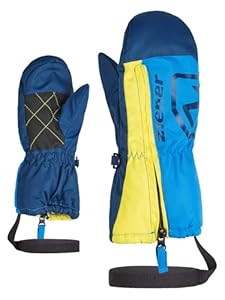Ziener Leon Baby Ski-Handschuhe Blau/Gelb