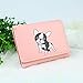 Produktbild Handtasche Damen Geldbeutel Nette Hund Münzfach Tasche Länge Damen Geldbeutel Mädchengeldbeutel Visitenkartenhalter Tragetasche Notizblock Frau Handtasche (Color : Short Pink, Size : M)