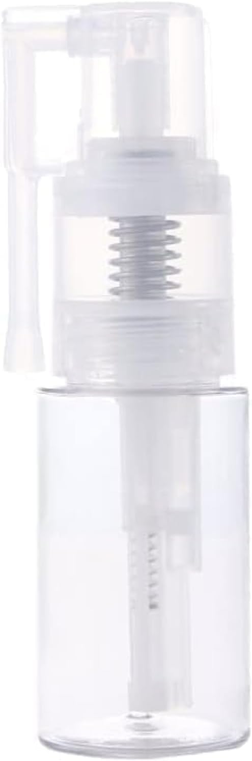 Txuolin 14ml Transparent Powder Spray Bottle,Refillable Hair Fiber Applicator, Empty Powder Cosmetics Bottles,Glitter Spray Bottle Refillable Cosmetic Spray Bottles