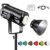 Godox SL150WII 150 W LED Videoleuchte SL150II 5600 K Bowens Mount Daylight Balanced Continuous Output Lighting,58000 Lux Wireless X System CRI96 8 Vorprogrammierte Leise Lichteffekte